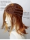 Brown Straight Shoulder Length  Monofilament  Layered Human Hair Women Wigs