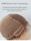 Sleek Shoulder Length Wavy Hand Tied Copper Human Hair Women Wigs