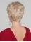 4" Curly Platinum Blonde Boycuts Monofilament Synthetic Wig