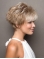 Straight 3" Cropped Platinum Blonde Capless Synthtic Wigs