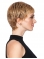 Straight Cropped 3" Capless Boycuts Best Synthetic Blonde Wigs