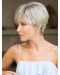 Capless 4" Straight Cropped Grey Synthetic Wigs