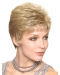 Elegant Blonde Straight Cropped Classic Wigs