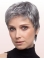Comfortable Lace Front Cropped Synthetic Grey Wigs