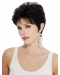 Black Wavy Remy Human Hair Wholesome Short Wigs