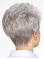Short Grey Wavy 8" Women Classic Wig