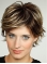 10" Brown Chin Length Layered Wavy Very Synthetic Wigs