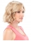 11" Wavy Monofilament Best Synthetic Blonde Wigs