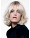 Young Fashion Platinum Blonde Sexy Sensual Chin Length Wavy Lace Front Wigs