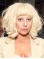Wavy Blonde Lace Front Chin Length With Bangs Lady Gaga Wigs
