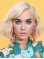 Wavy Platinum Blonde Lace Front Chin Length Bobs Katy Perry Wigs