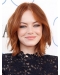 12" Lace Front Chin Length Auburn Bobs Emma Stone Wigs