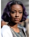 12" Lace Front Chin Length Black to Purple Bobs Justine Skye Wigs
