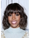 Wavy Brown Bobs Capless Chin Length Kelly Rowland Wigs
