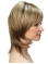 10" Straight Monofilament Blonde Synthetic Chin Length Bob Wigs
