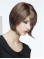 10" Straight Monofilament Brown Synthetic Chin Length Bob Style Wig