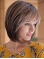 Bobs Remy Human Hair Brown Straight Lace Wigs Hand Made