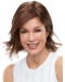12" Straight Auburn Monofilament Wig Without Bangs