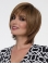 Chin Length Monofilament Synthetic Wigs With Bangs