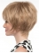 Straight 8" With BangsBlonde Synthetic Wigs 