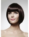 Trendy Black Straight Chin Length Human Hair Wigs
