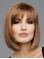 Brown Straight Synthetic Gorgeous Medium Wigs