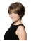 Fabulous Chin Length Straight Brown With Bangs High Quality Wigs
