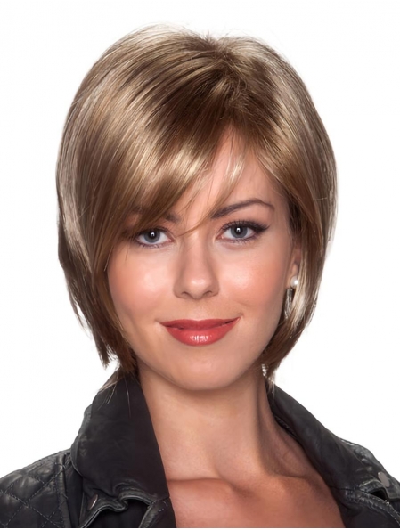 Wholesome Blonde Straight Chin Length Bob Wigs