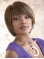 Affordable Brown Straight Chin Length Synthetic Wigs