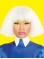 10" Straight White Bobs Nicki Minaj Wigs