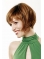 Monofilament Synthetic 9" Straight Ombre/2 tone Chin Length Wigs Bob Style