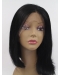 Synthetic Lace Front 13" Straight Black Without Bangs Chin Length Wigs