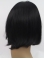 Synthetic Lace Front 13" Straight Black Without Bangs Chin Length Wigs