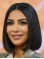 Lace Front Chin Length Black Straight Bobs Kim Kardashian Wigs