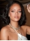 Black 12" Straight Bobs Chin Length Rihanna Wigs