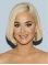 Straight Grey Capless Chin Length Bobs Katy Perry Wigs