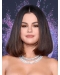 Straight Chin Length Ombre/2 Tone Synthetic Selena Gomez Wigs