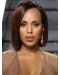 Straight Chin Length Brown Synthetic Kerry Washington Wigs