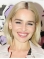 Straight 12" Chin Length Blonde Synthetic Emilia Clarke Wigs