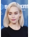 Straight 12" Chin Length Grey Synthetic Emilia Clarke Wigs