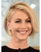 12" Lace Front Chin Length Remy Human Hair Straight Julianne Hough Wigs