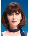 12" Capless Chin Length Synthetic Straight Zooey Deschanel Wigs