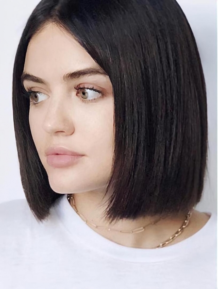 Chin Length Lace Front Synthetic Straight 12" Lucy Hale Wigs