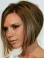 Bobs Straight Chin Length Ombre/2 Tone Lace Front Victoria Beckham Wigs
