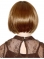 Fashionable Auburn Straight Chin Length Wigs For Cancer