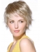 Designed Blonde Straight Chin Length Lace Front Wigs