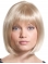Shining Blonde Straight Chin Length Synthetic Wigs