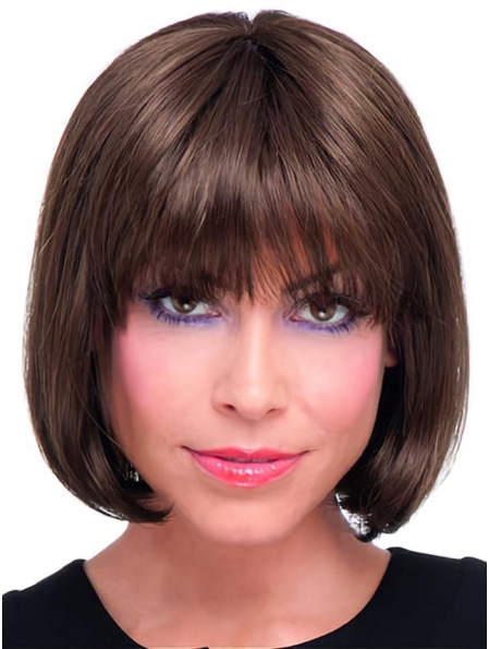 IncLace Frontible Auburn Straight Chin Length Remy Human Lace Wigs