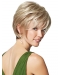 Synthetic Blonde Straight Refined Short Wigs