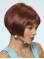 Refined Red Straight Chin Length Bob Wigs